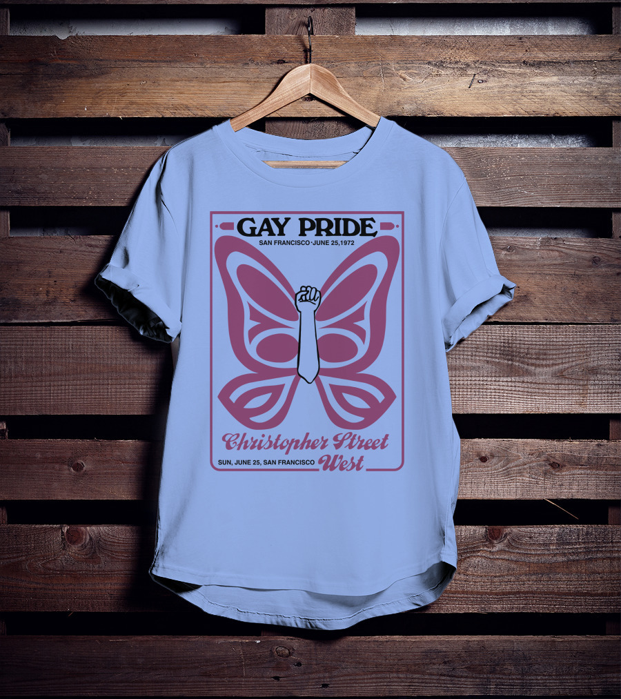 Gay Pride San Francisco June 25 1972 Christopher Street West T-Shirt