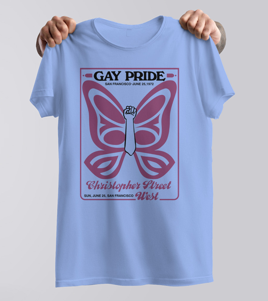 Gay Pride San Francisco June 25 1972 Christopher Street West T-Shirt