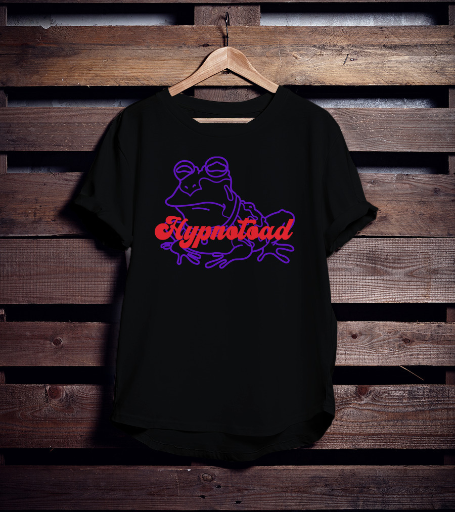 Hypnotoad Futurama Red And Purple Frog T-Shirt