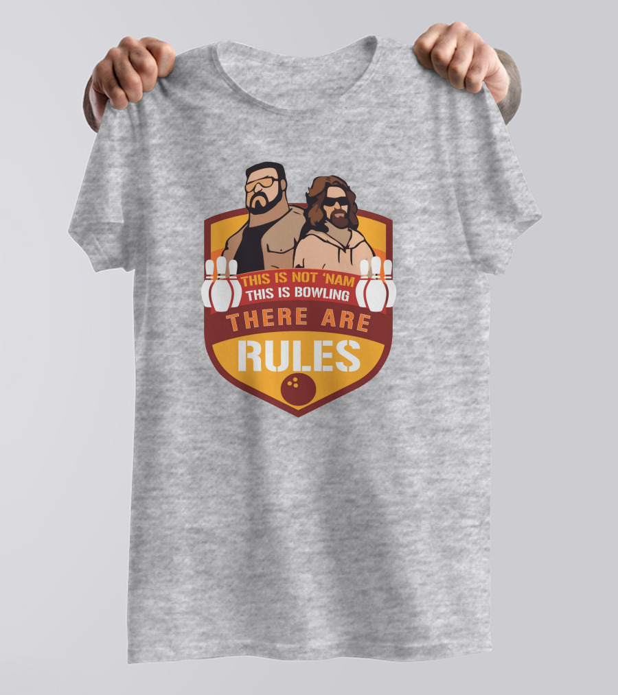 This Is Not ‘Nam This Is Bowling There Are Rules Bowling Pins Shield T-Shirt