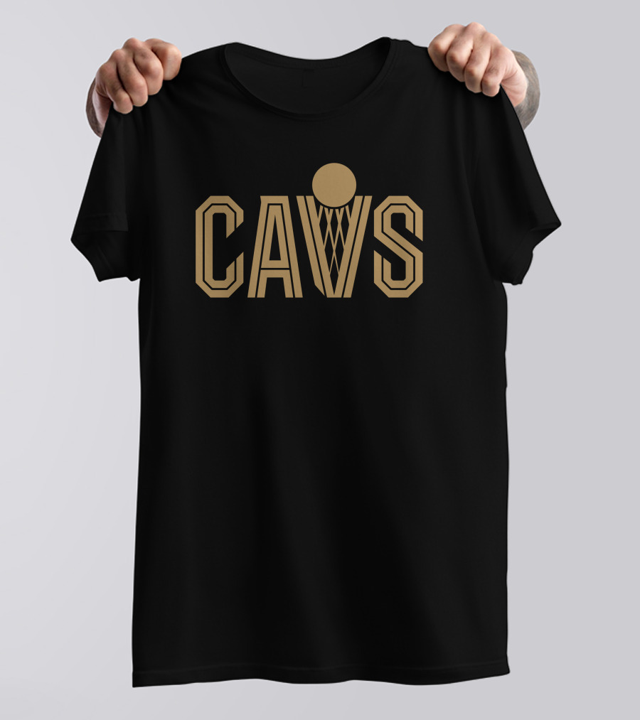 Cavs Team Homage Black Cavaliers New CAVS Basketball T-Shirt