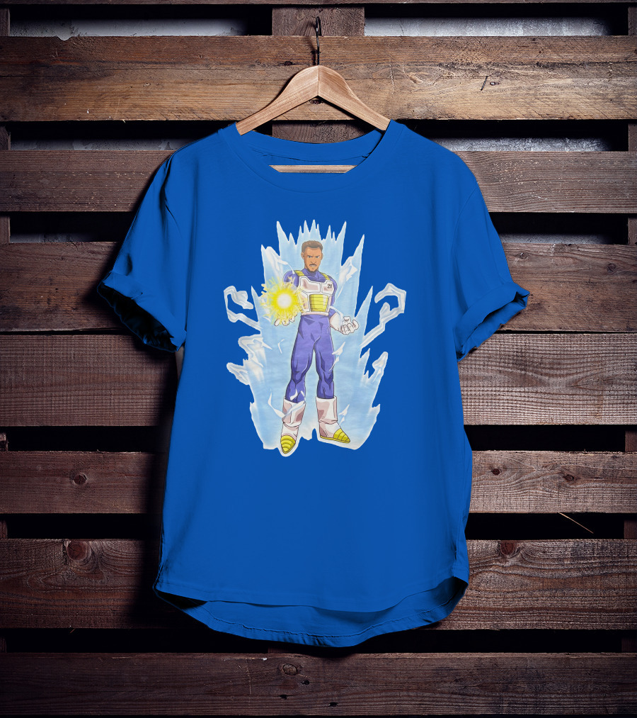 Josh Robbins Daniel Gafford Vegeta Super Saiyan Dragon Ball Z Power-Up T-Shirt
