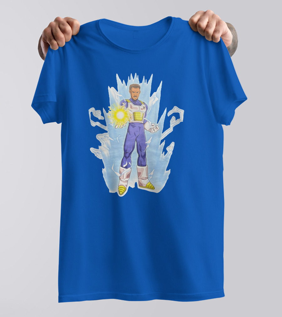 Josh Robbins Daniel Gafford Vegeta Super Saiyan Dragon Ball Z Power-Up T-Shirt