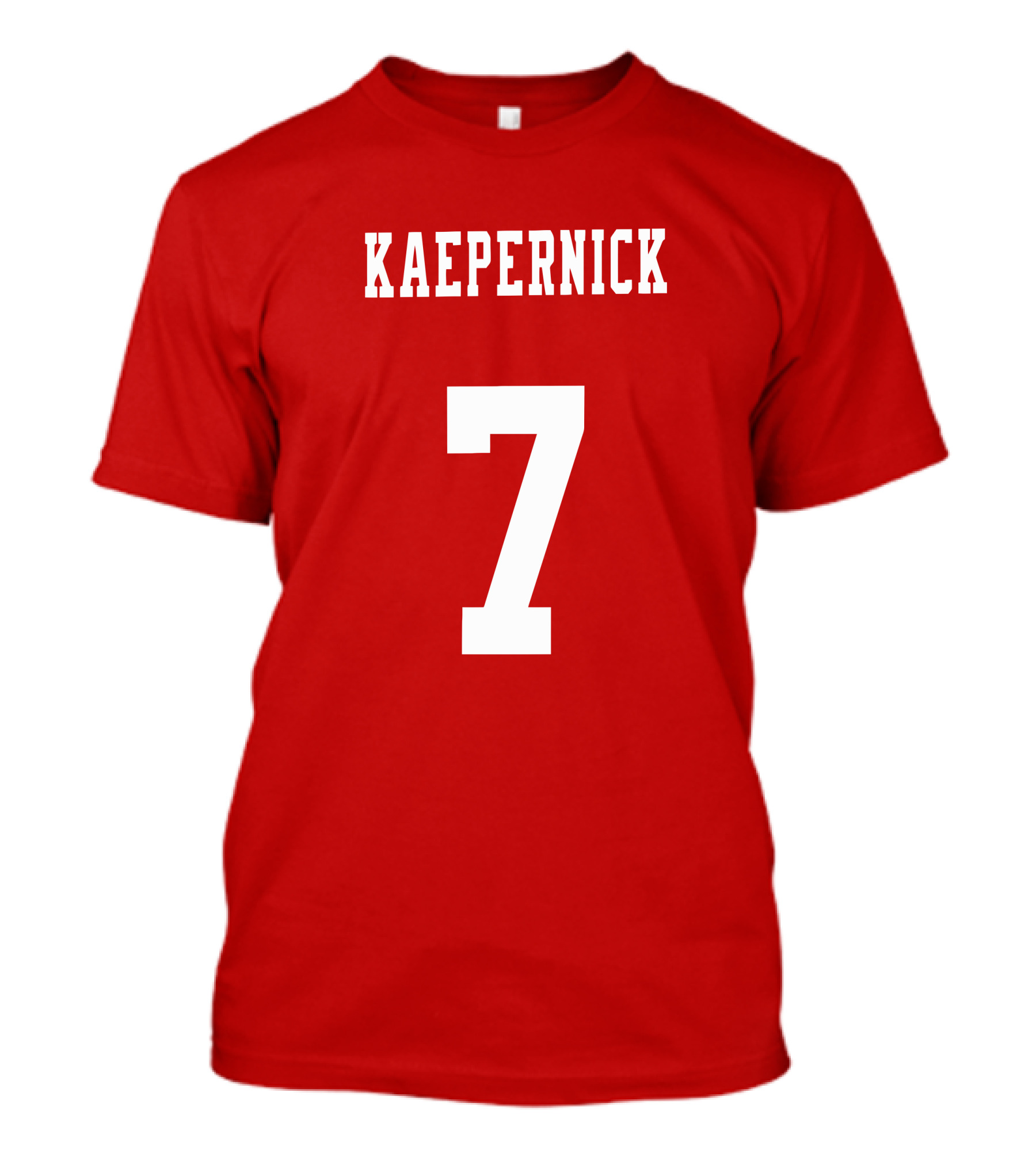 Kaepernick 7 Red Background Sports Jersey T-Shirt