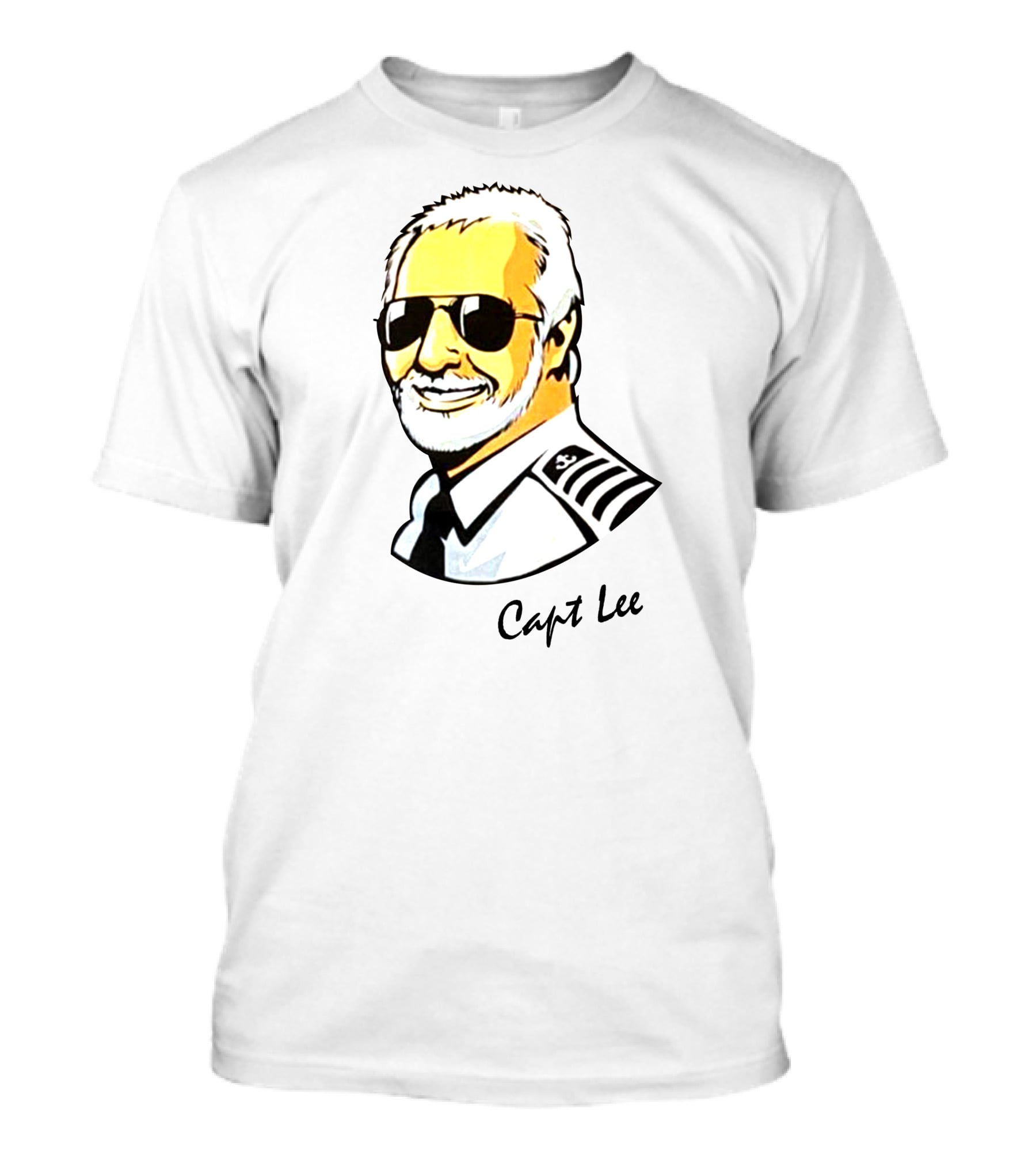 Capt Lee Sunglasses Captain Uniform T-Shirt