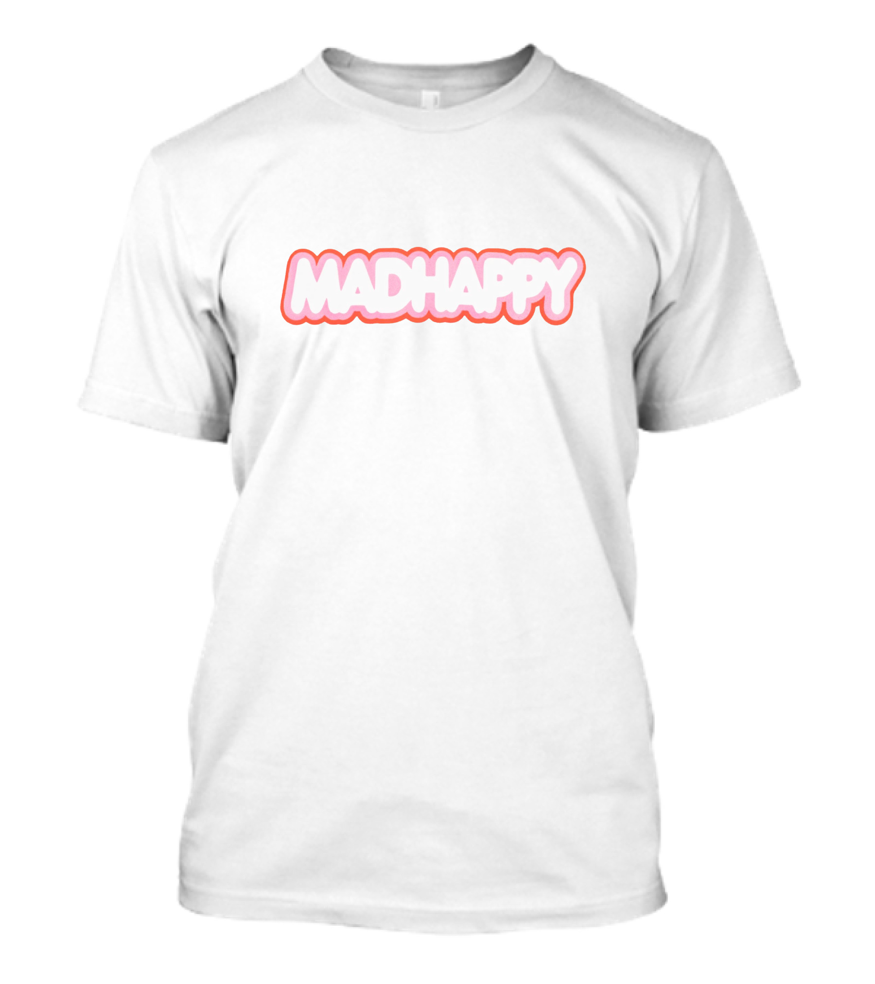 MADHAPPY Pink Outline T-Shirt