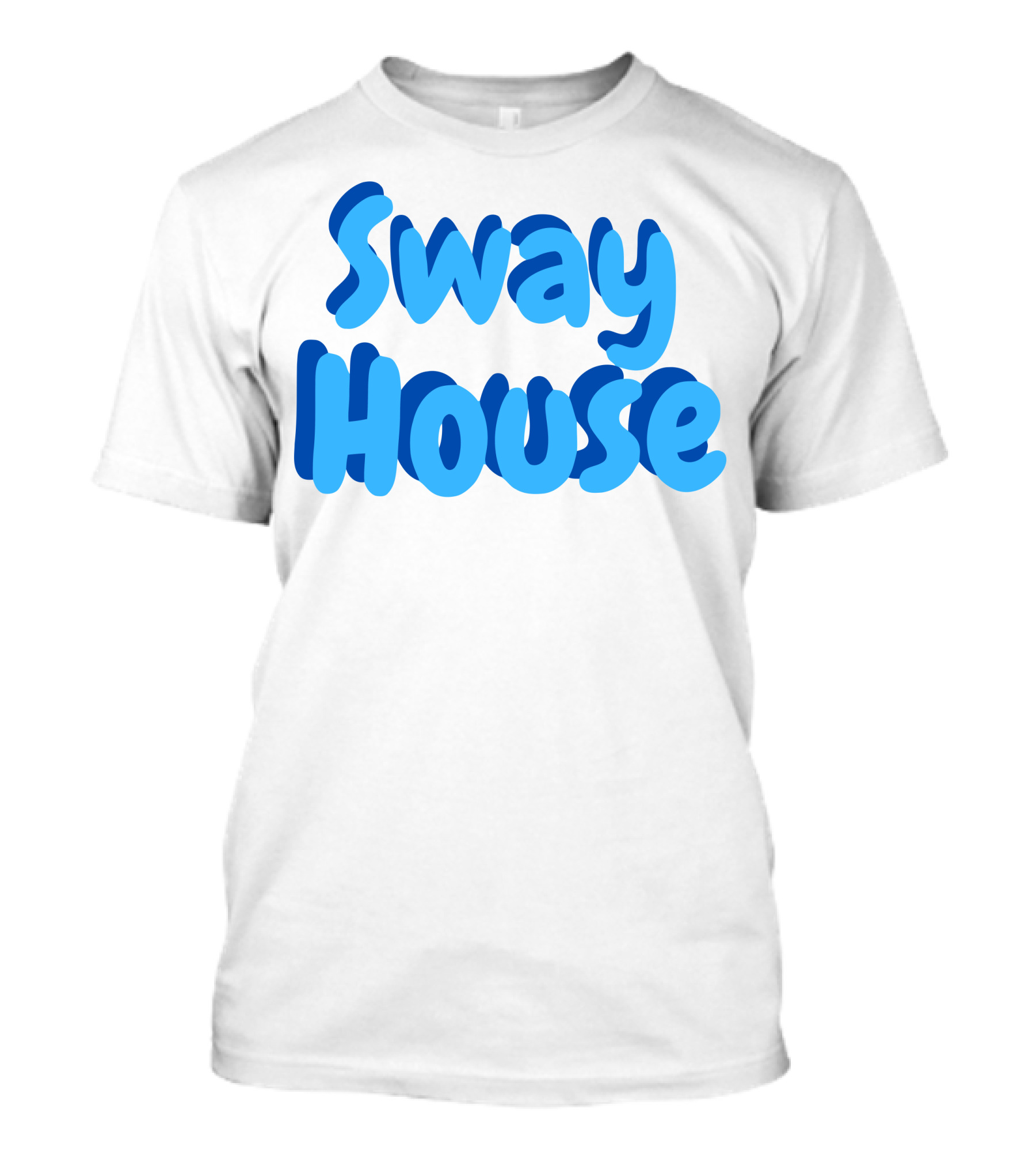 Sway House Bold Blue Text Merchandise T-Shirt