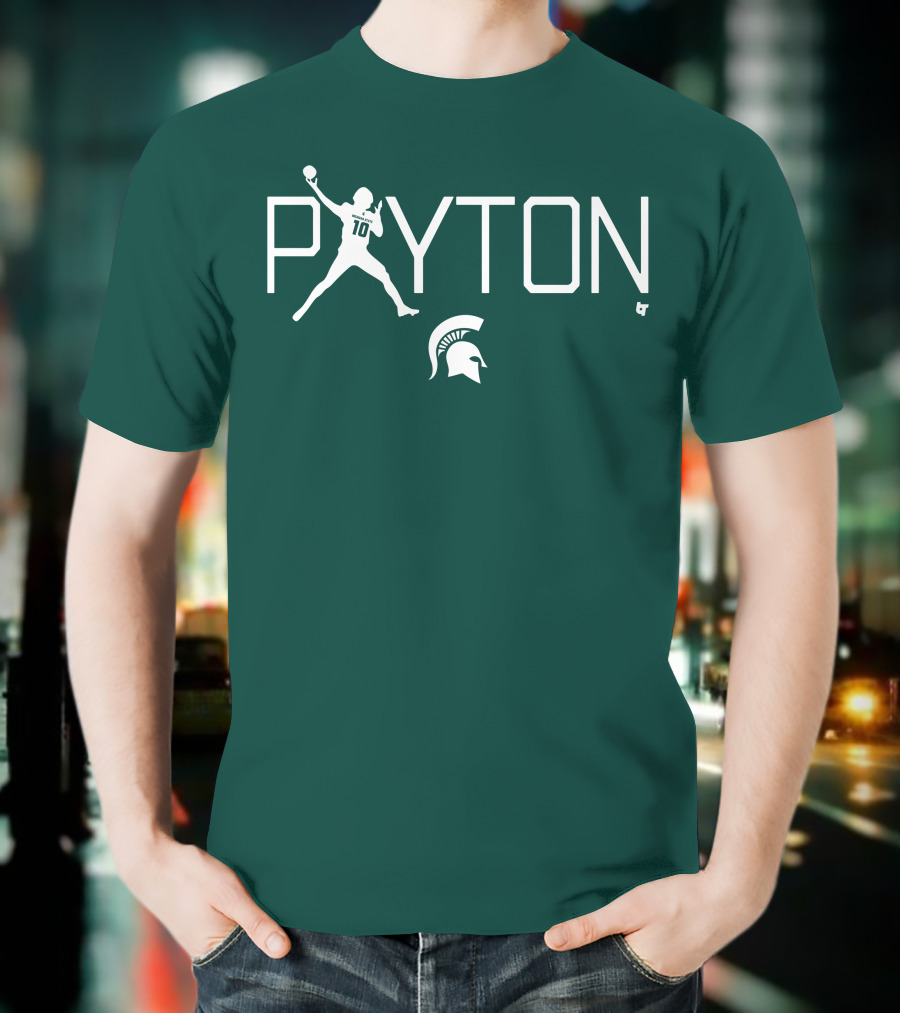 PAYTON 10 Spartan Football Quarterback T-Shirt
