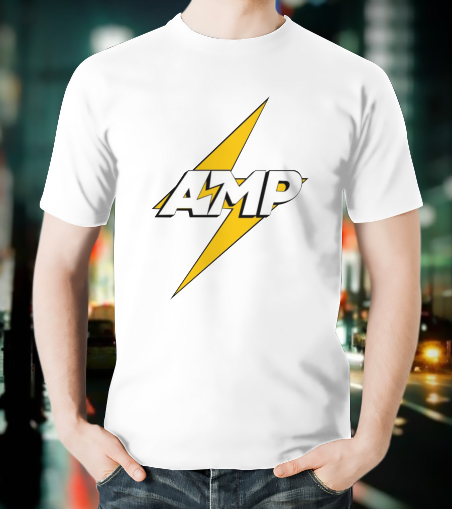 AMP Retro Lightning Bolt T-Shirt