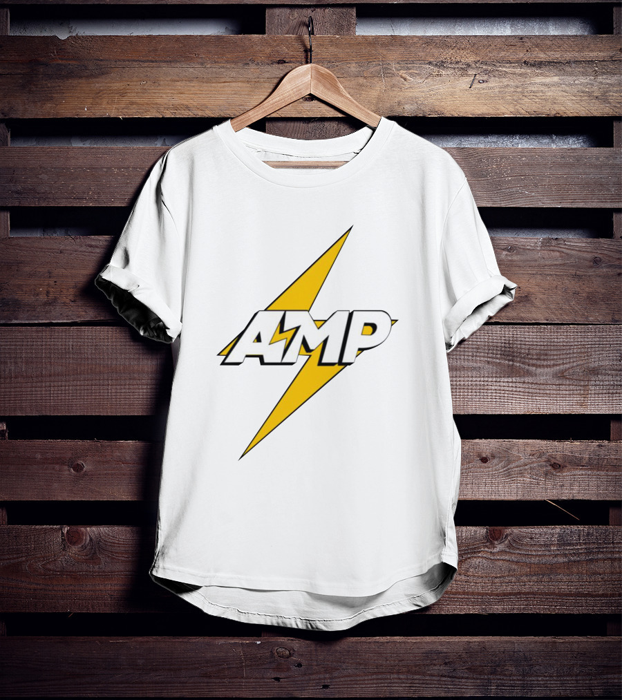 AMP Retro Lightning Bolt T-Shirt