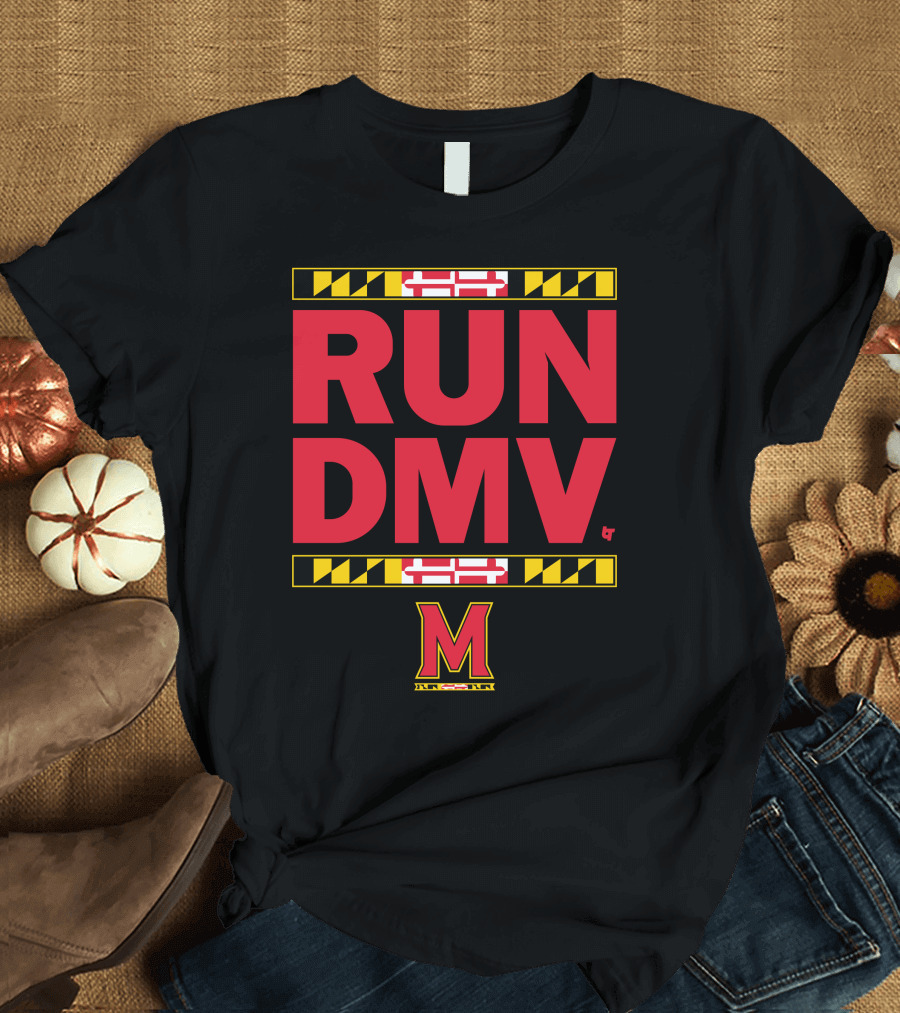 RUN DMV Maryland Flag M Logo Longsleeve T-Shirt
