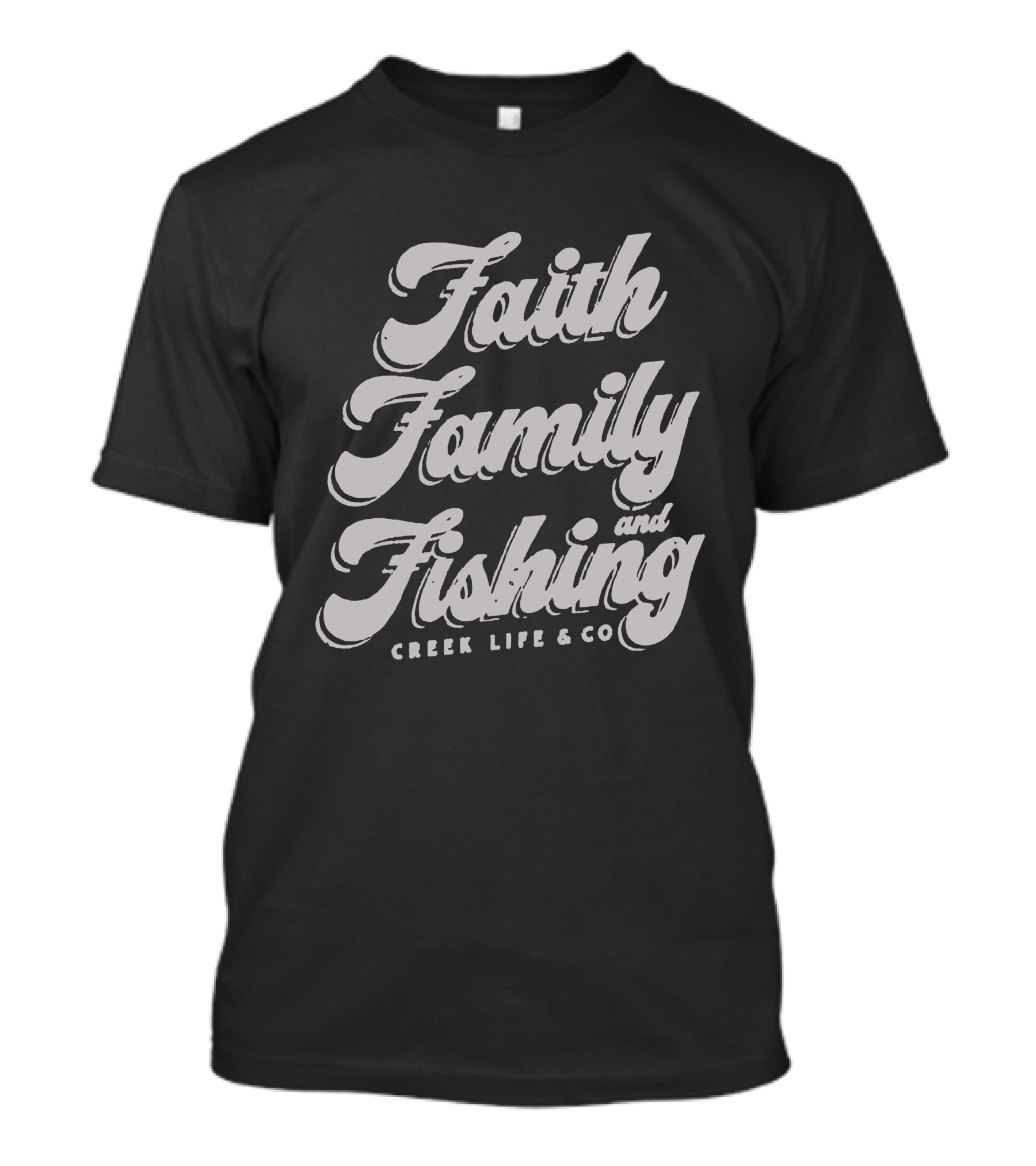 Faith Family Fishing Creek Life And Co Longsleeve T-Shirt