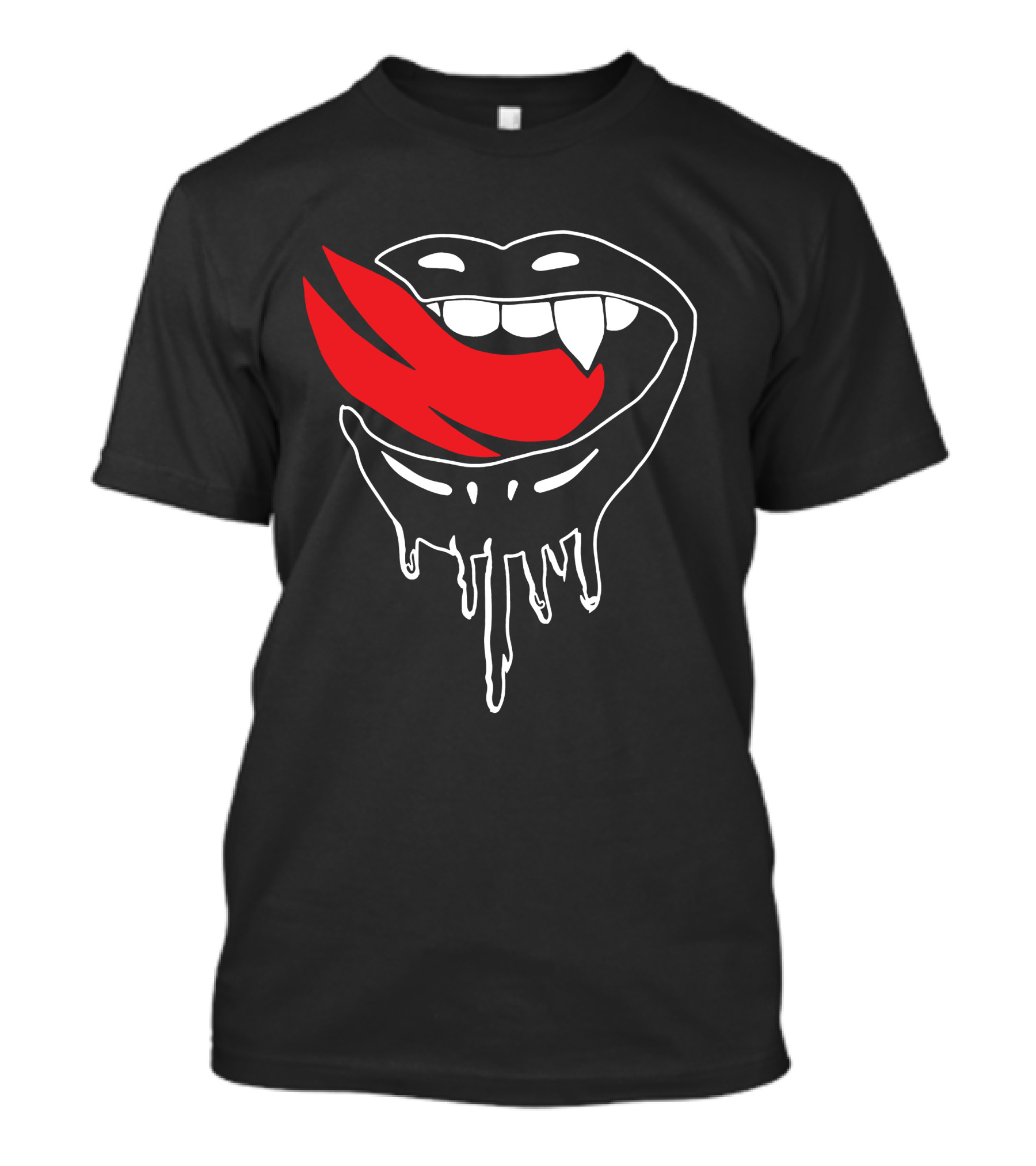 Falling In Reverse Vampire Lips Dripping Design Merch T-Shirt