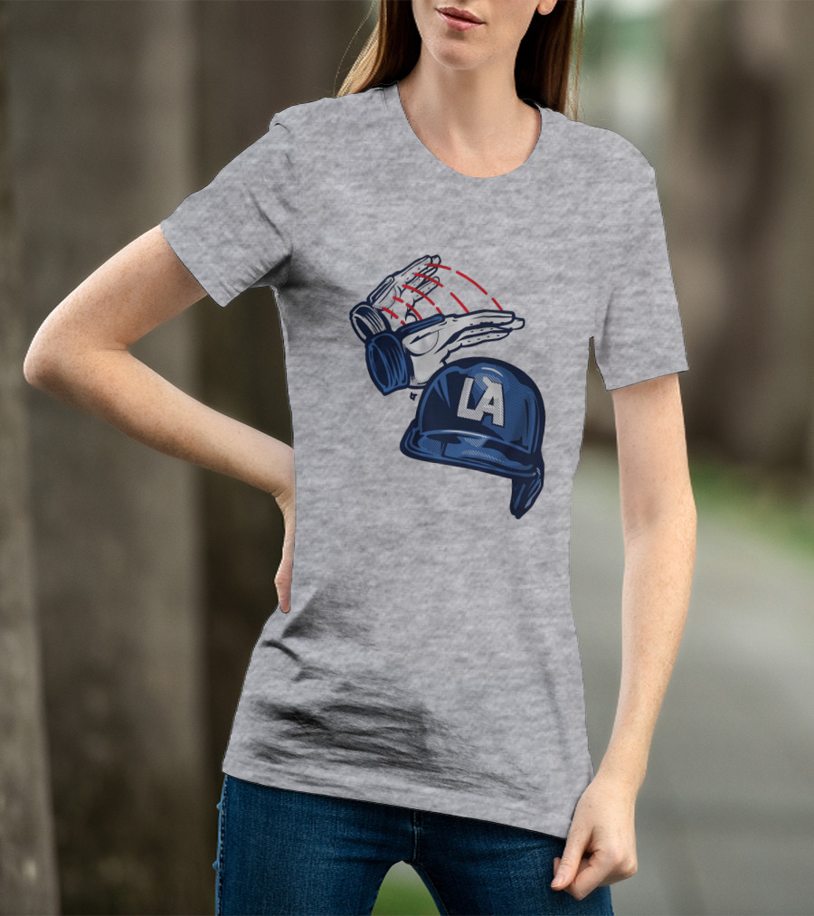 LA Hard Hat Slam Dunk Hands T-Shirt