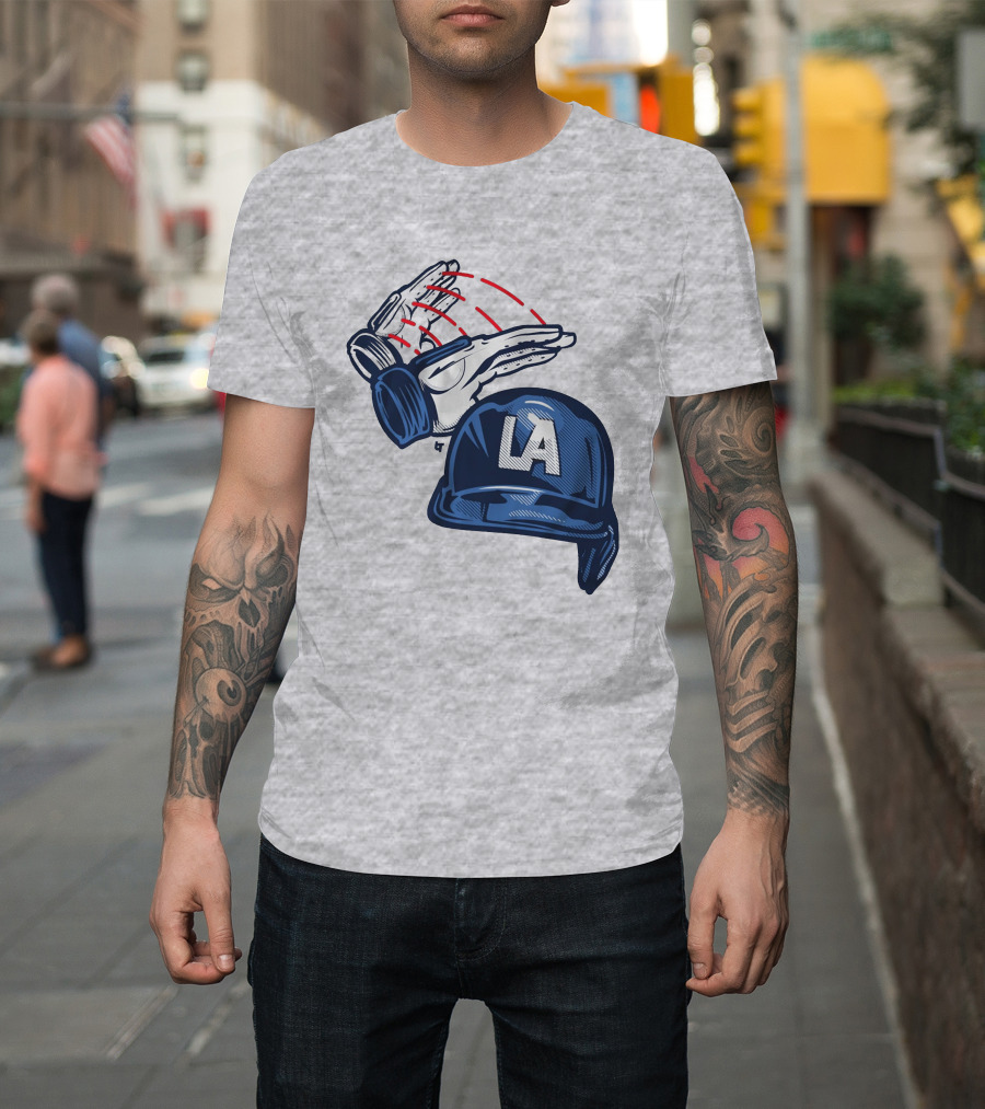 LA Hard Hat Slam Dunk Hands T-Shirt