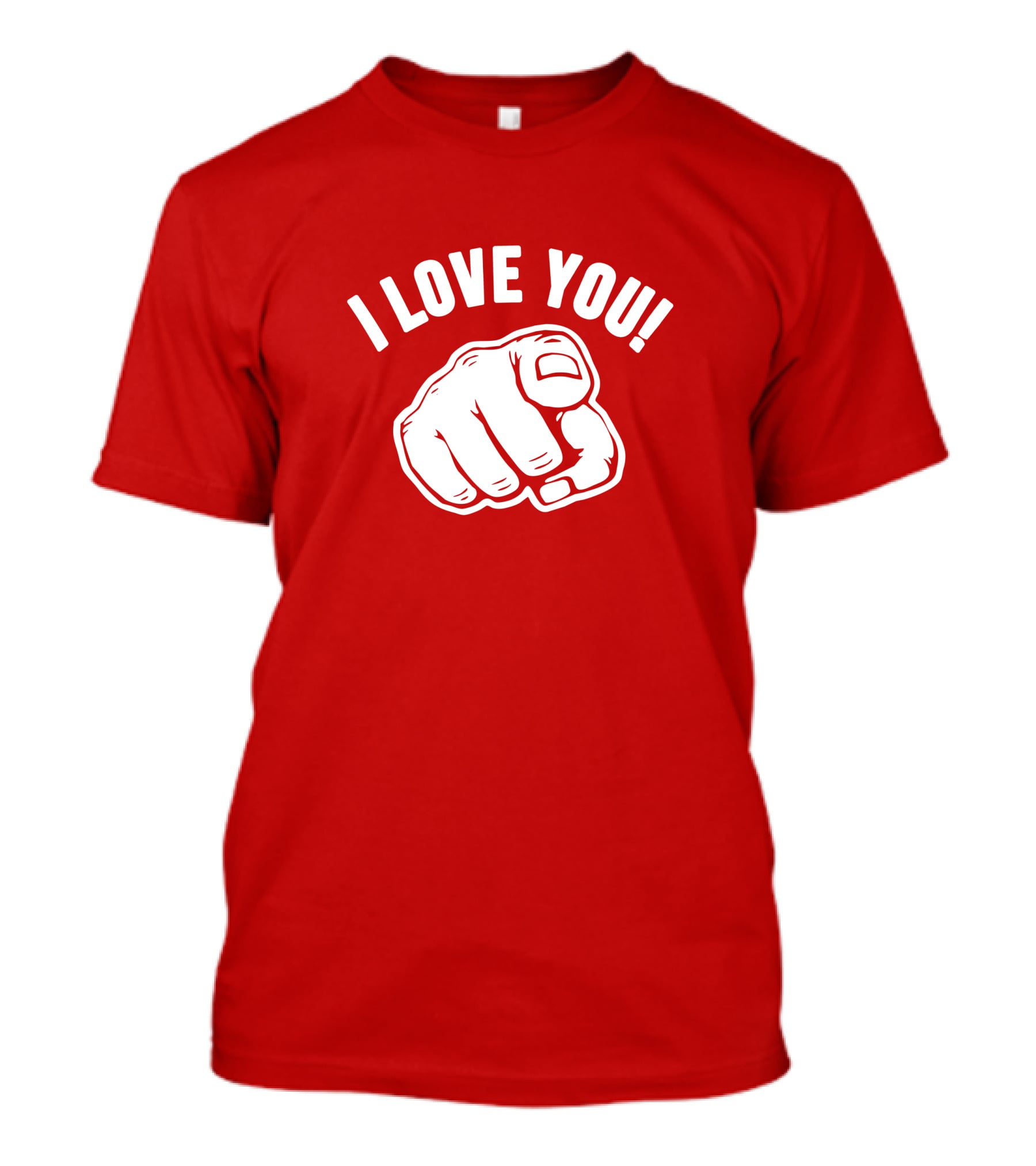 I Love You Fist Motif T-Shirt