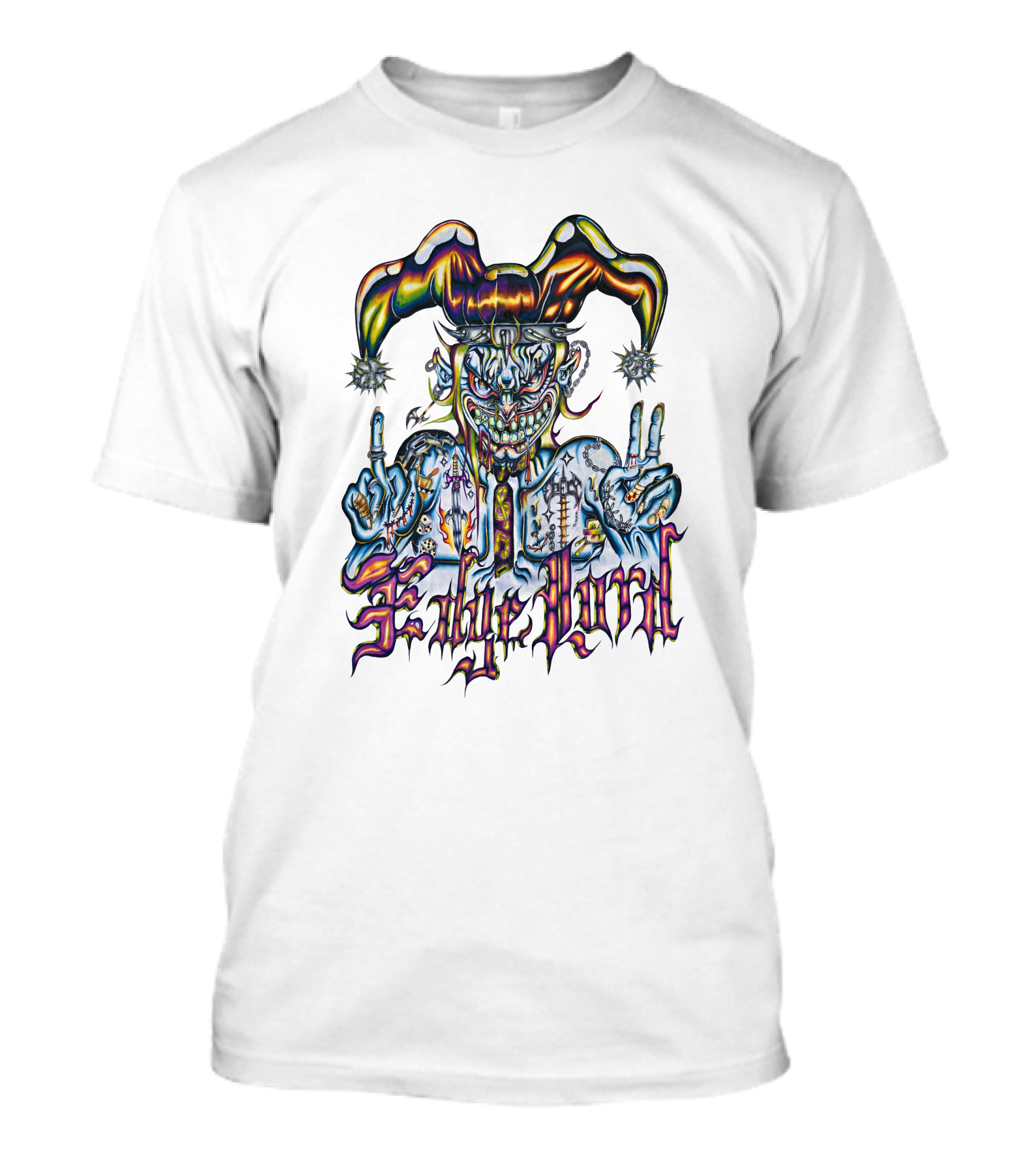 Dorian Electra X Beelzebaby Edgelord Joker Jester Gothic Tattoo T-Shirt