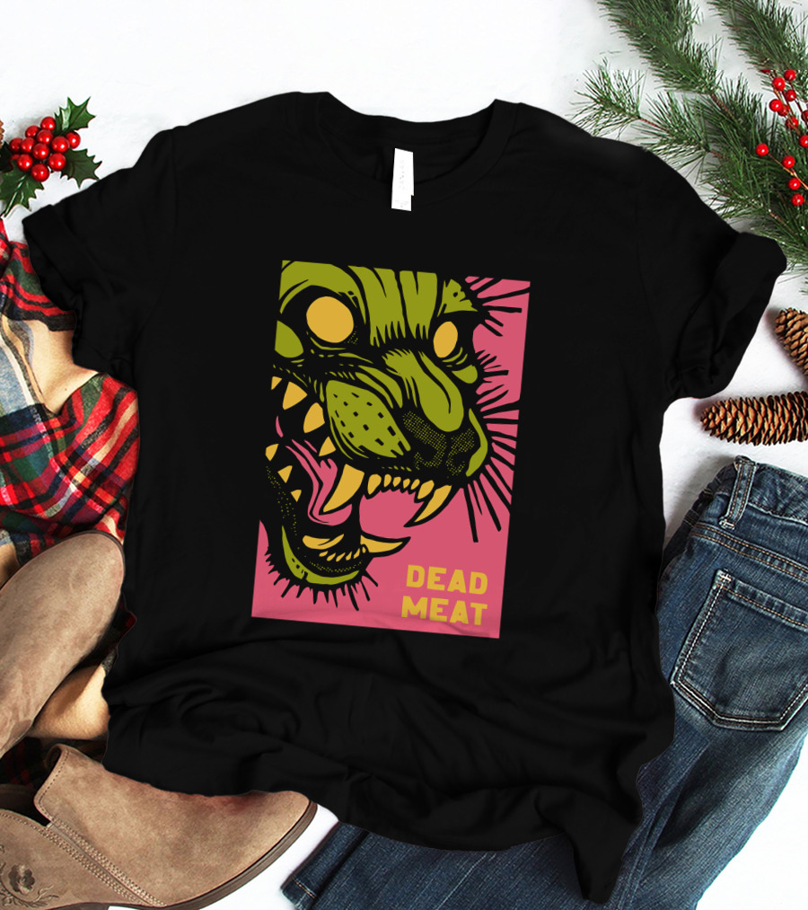 Stablercake Dead Meat Neon Tiger Face T-Shirt