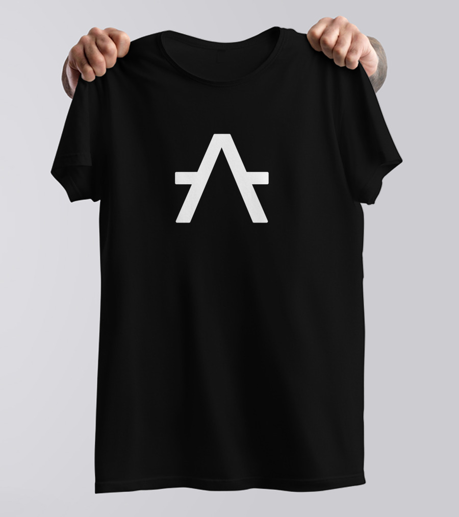Daniel Azero Aleph Zero Logo Symbol Monochrome T-Shirt