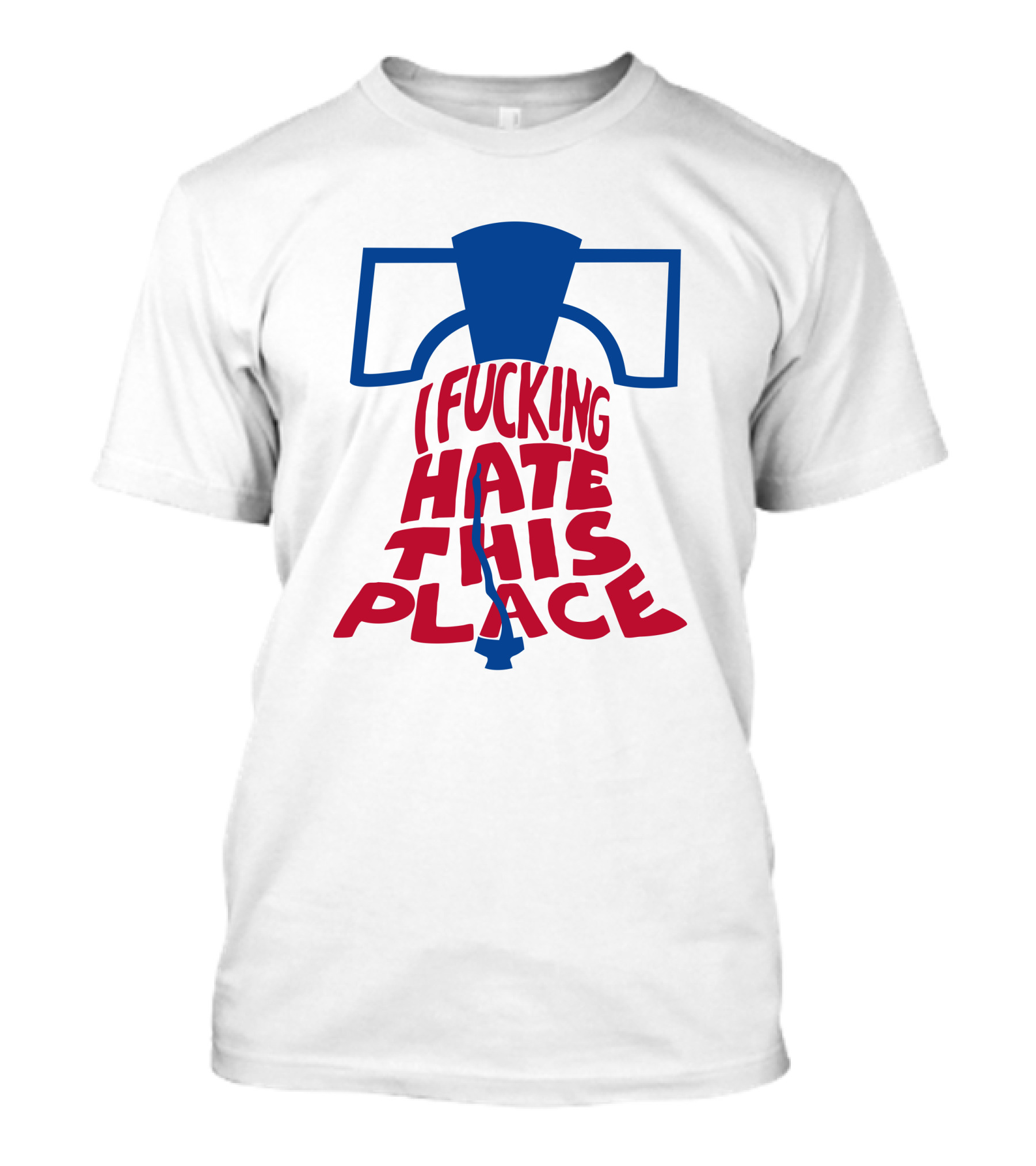 Sympathetic Inker I Fuking Hate This Place Alec Bohm Liberty Bell BringDaNoyz T-Shirt