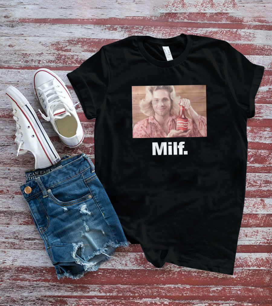 Luke Hemmings 5SOS 5Sauce Milf Bottle Image T-Shirt