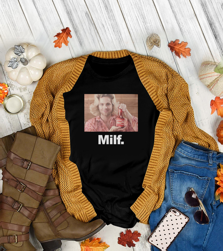 Luke Hemmings 5SOS 5Sauce Milf Bottle Image T-Shirt