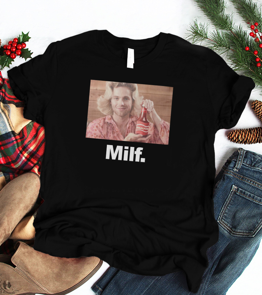 Luke Hemmings 5SOS 5Sauce Milf Bottle Image T-Shirt
