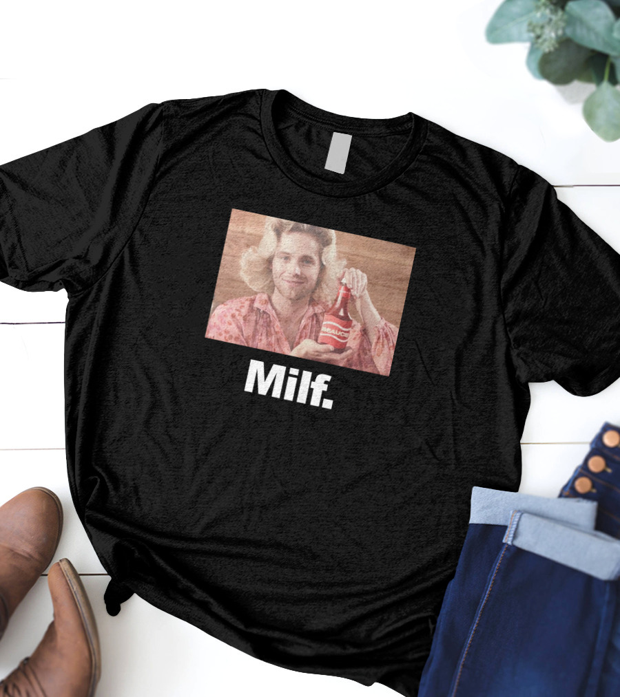 Luke Hemmings 5SOS 5Sauce Milf Bottle Image T-Shirt