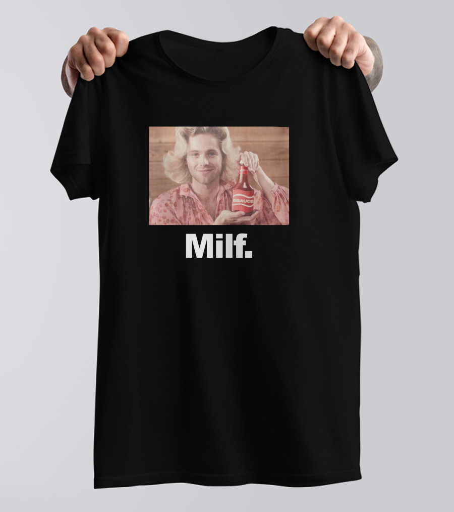 Luke Hemmings 5SOS 5Sauce Milf Bottle Image T-Shirt