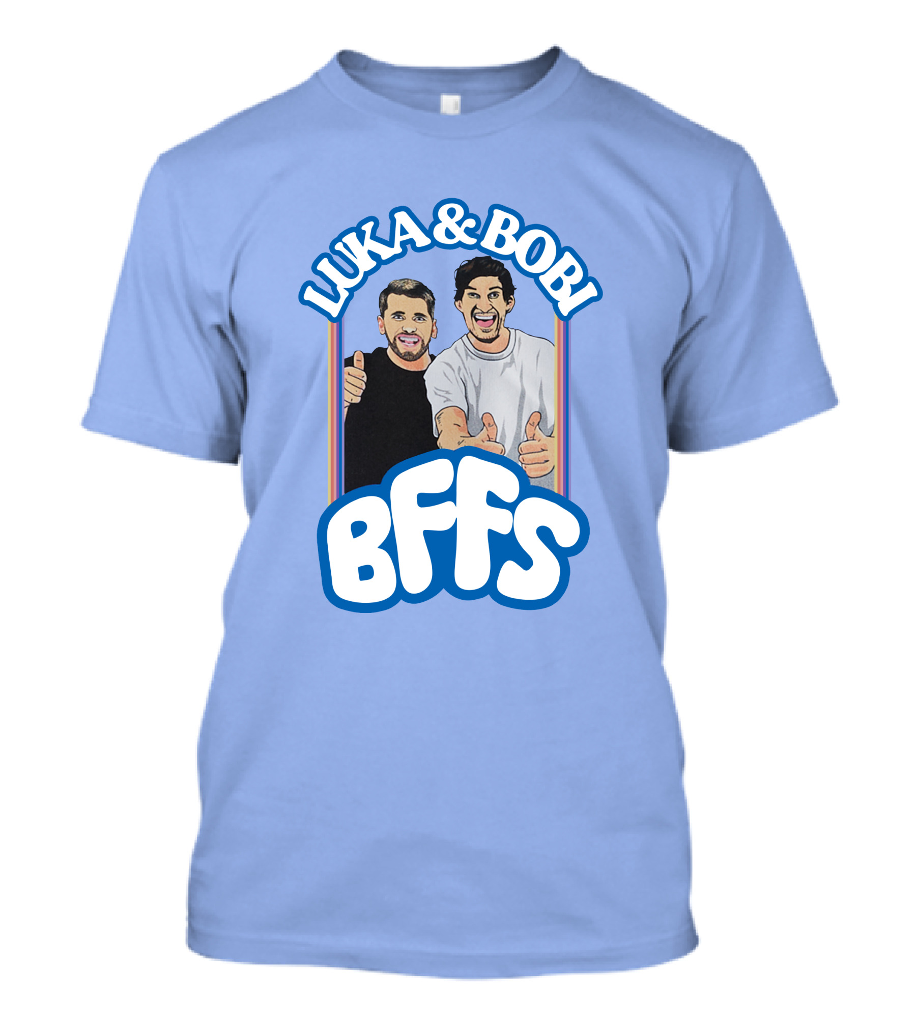 Luka And Bobi BFFs Thumbs Up Retro Style Duo T-Shirt