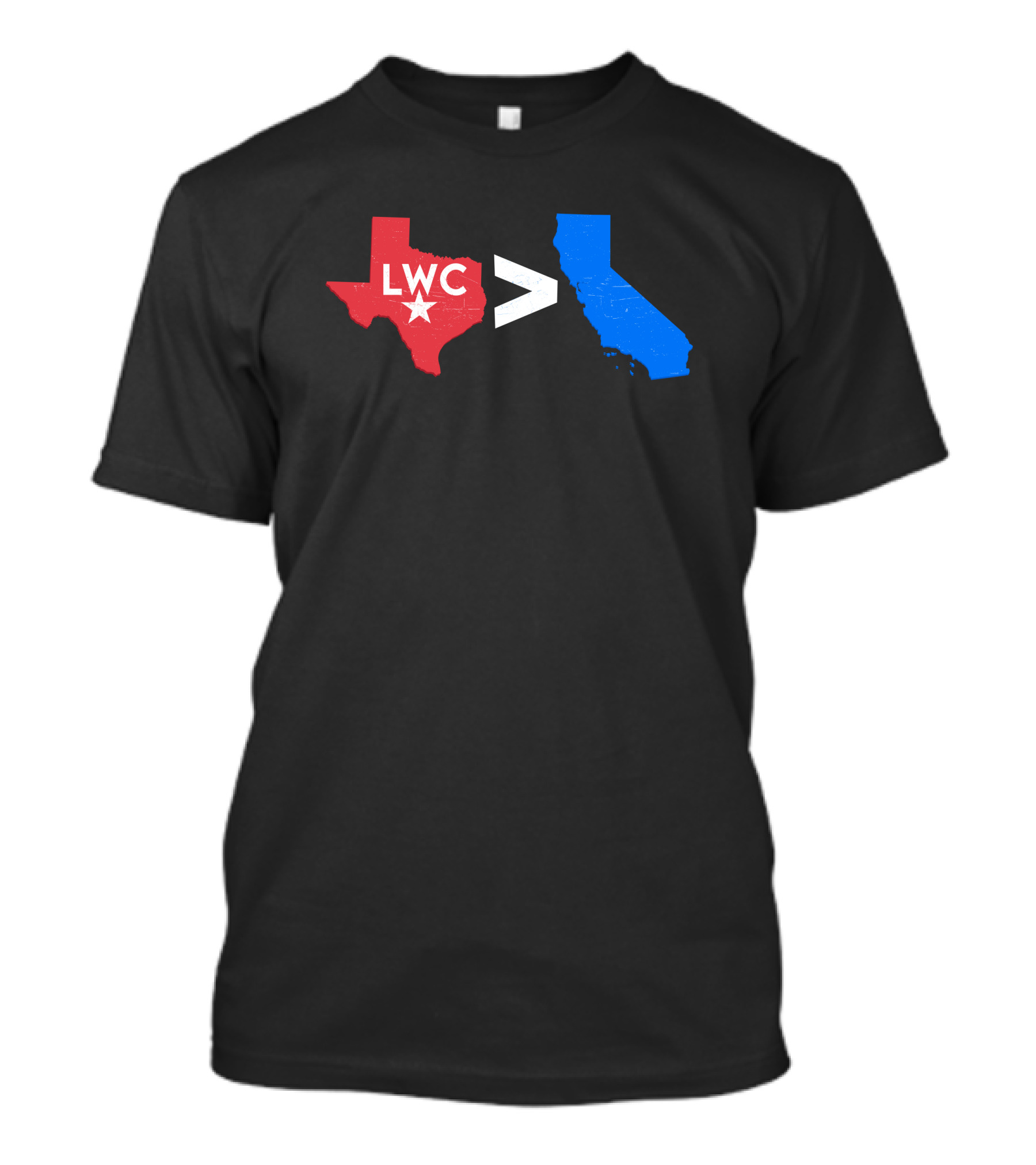 LWC Texas Greater Than California Crowder Shop T-Shirt