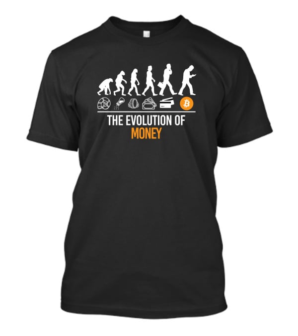 The Evolution Of Money Bitcoin Silhouettes Musk T-Shirt