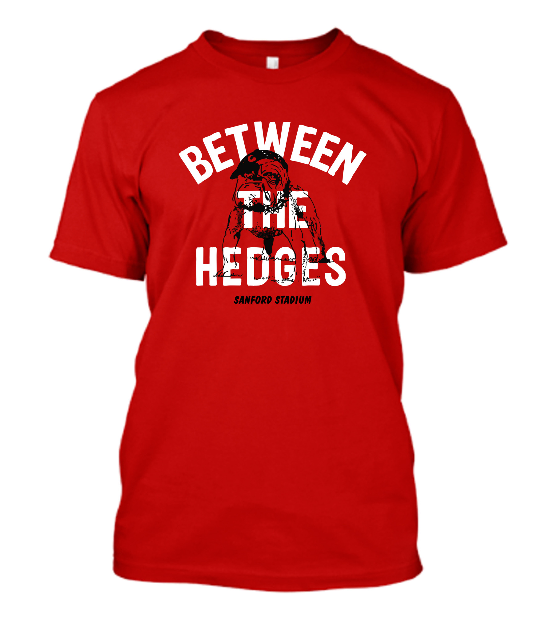 Between The Hedges Sanford Stadium Bulldog T-Shirt