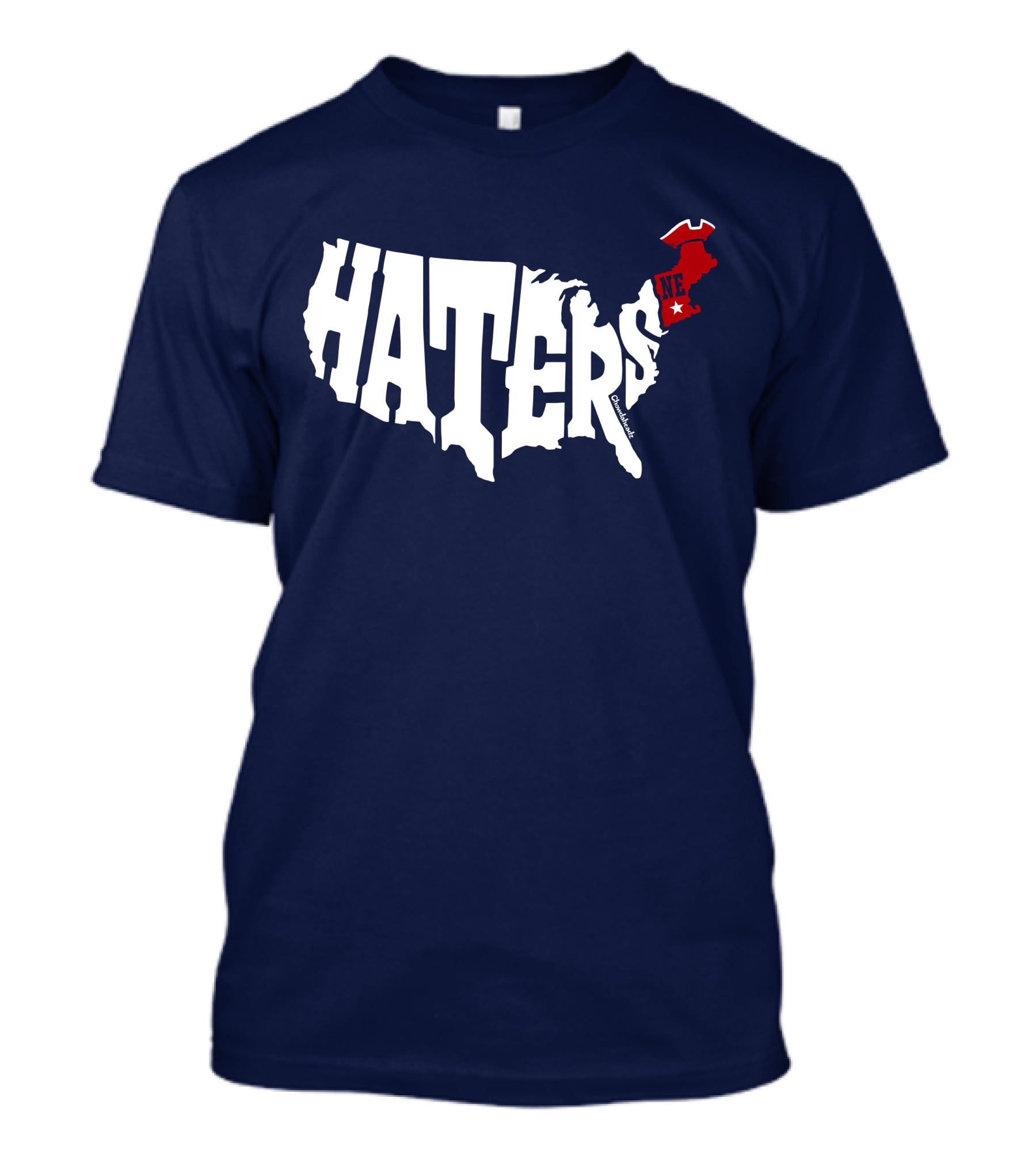 Haters New England Patriots Map T-Shirt