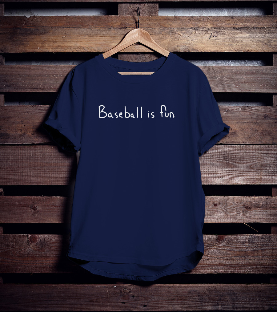 Brett Phillips Baseball Is Fun Full Cut4 T-Shirt