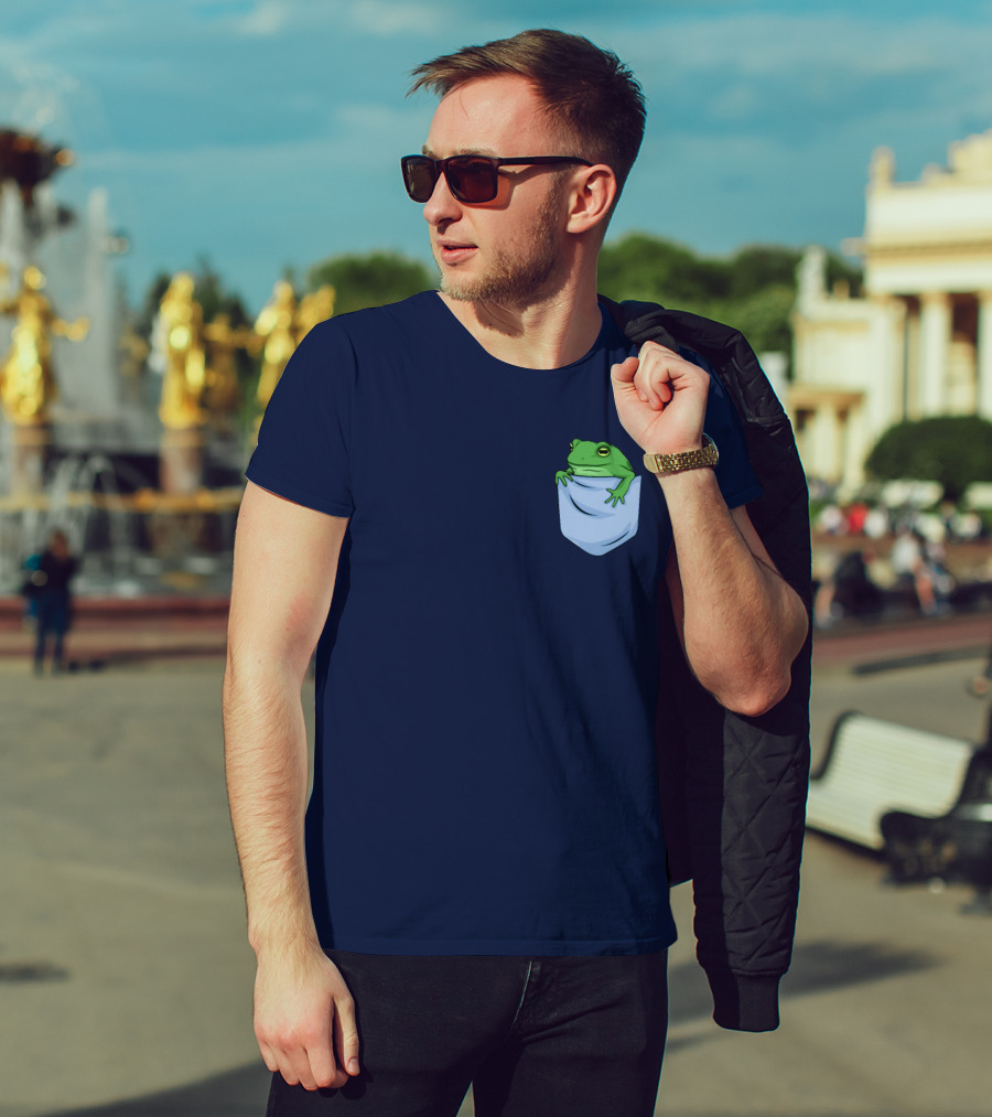 Jenna Lynn Meowri Frog In Pocket T-Shirt