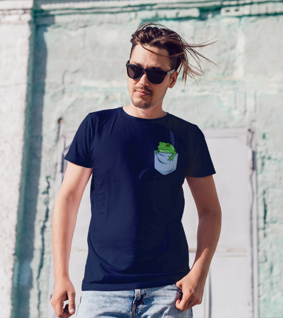 Jenna Lynn Meowri Frog In Pocket T-Shirt