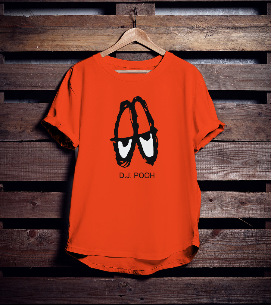 D.J. Pooh Orange Shoes T-Shirt
