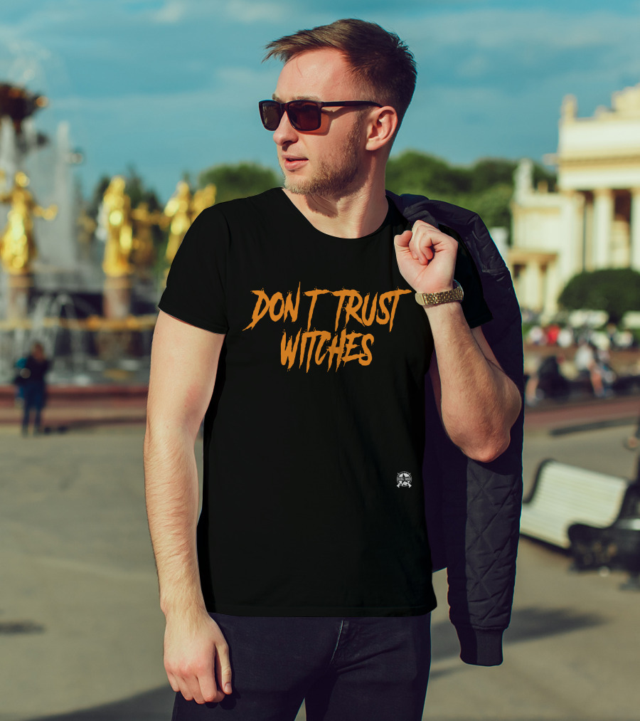Don't Trust Witches Halloween Bring Ammo Merch Collection T-Shirt