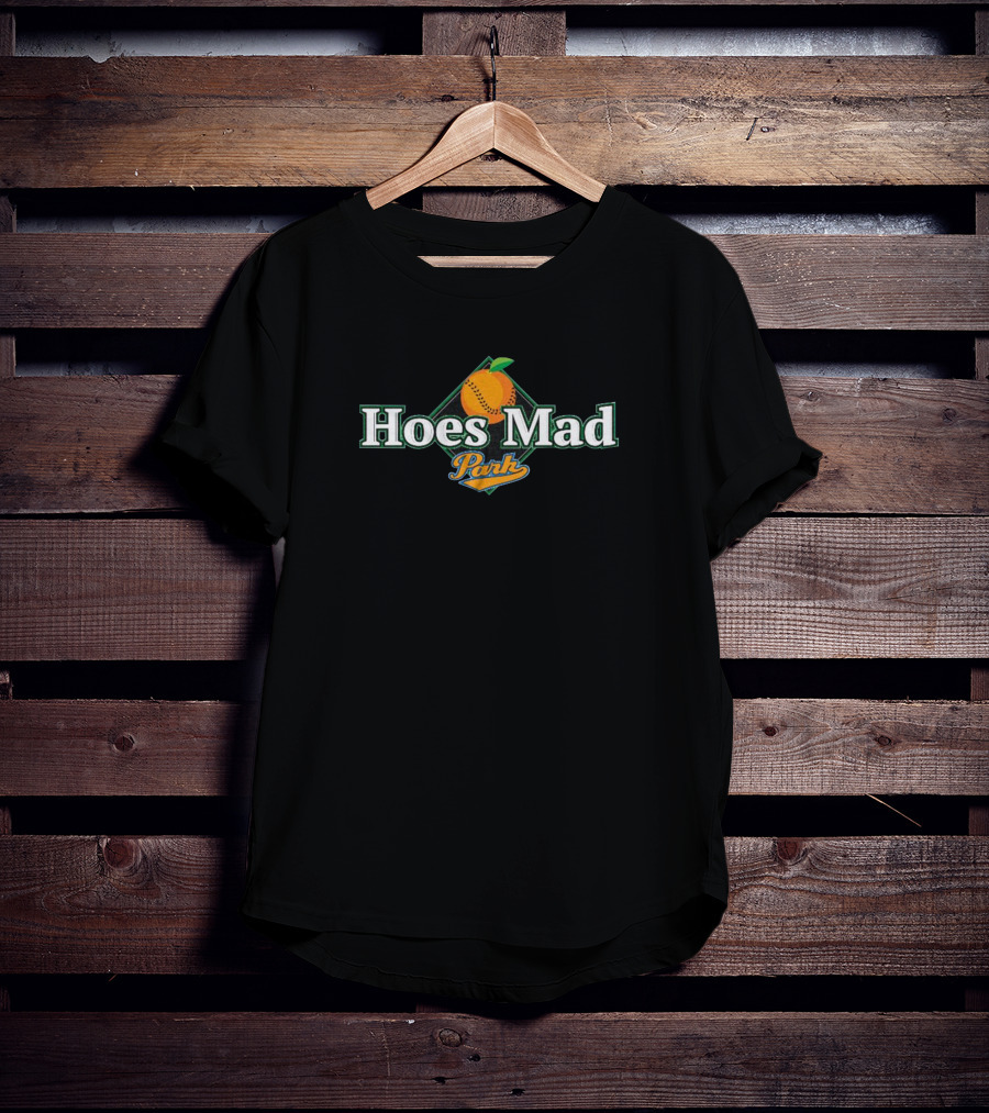Hoes Mad Park Baseball Peach T-Shirt