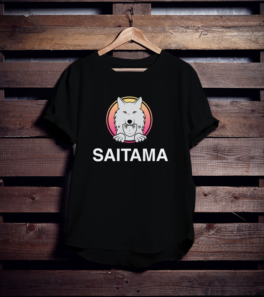 Mkay Saitama Saitama Inu Coin Anime Wolf T-Shirt