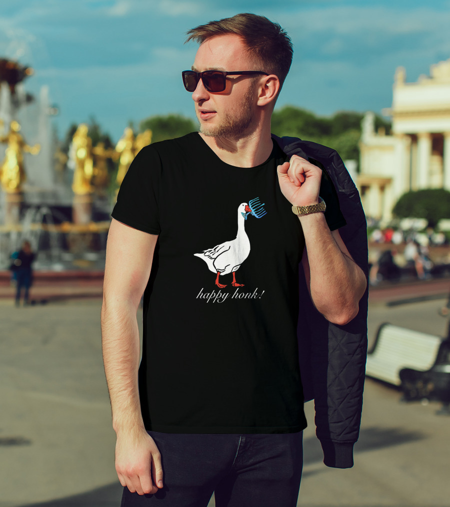Maimonides-Nutz Happy Honk Goose With Comb T-Shirt