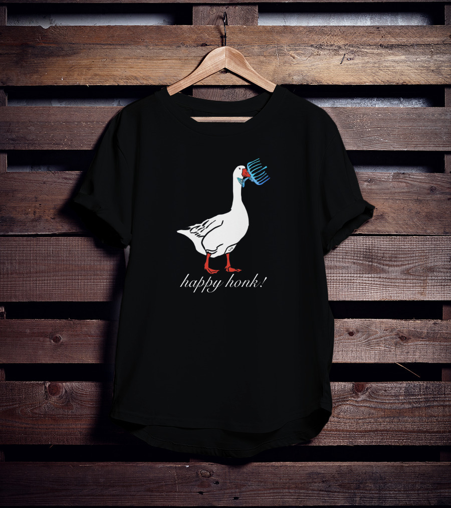 Maimonides-Nutz Happy Honk Goose With Comb T-Shirt