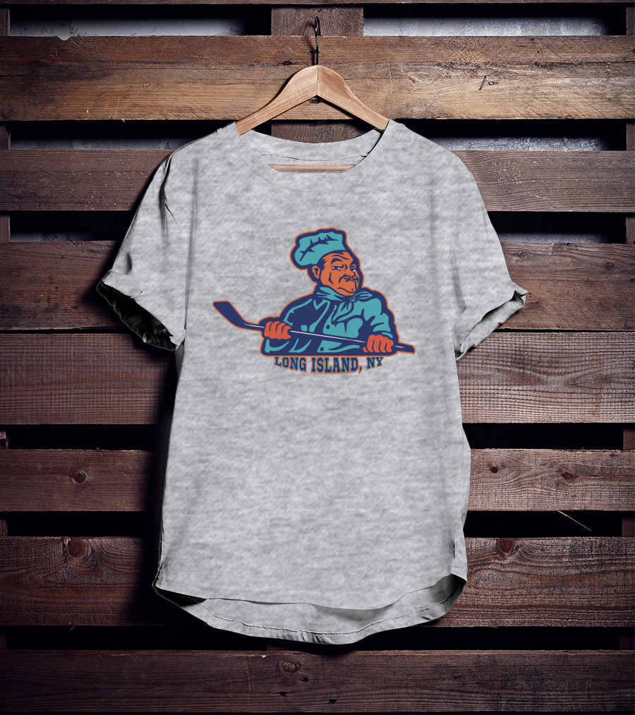 Borrelli's Hockey Long Island NY Chef With Hockey Stick T-Shirt