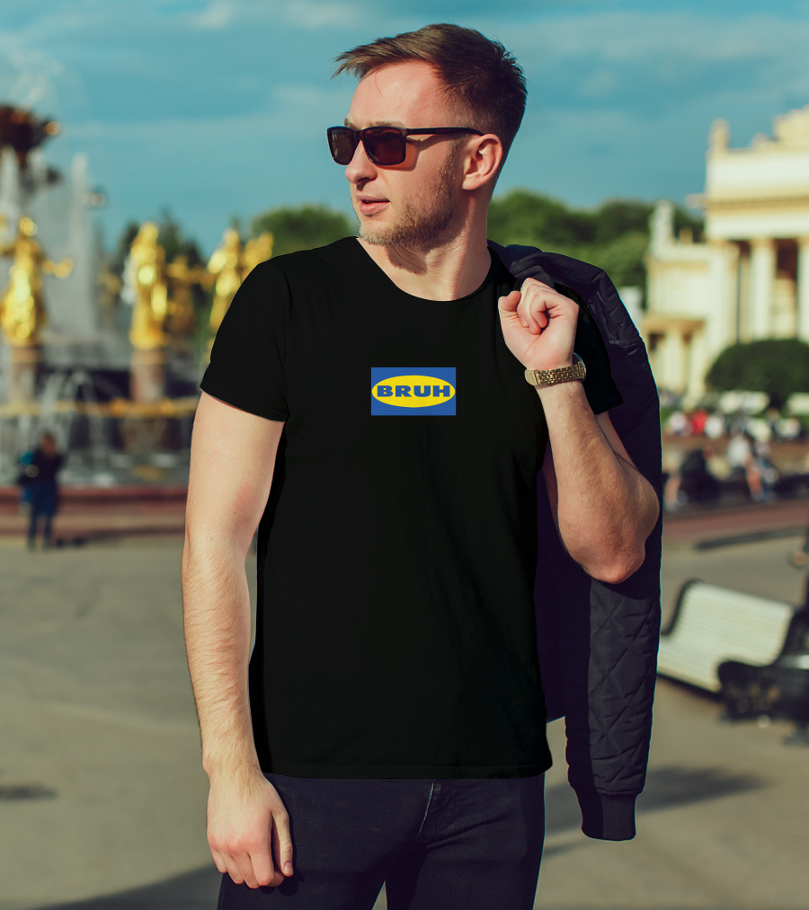 Bruh IKEA Logo Parody Seth Everman Represent T-Shirt