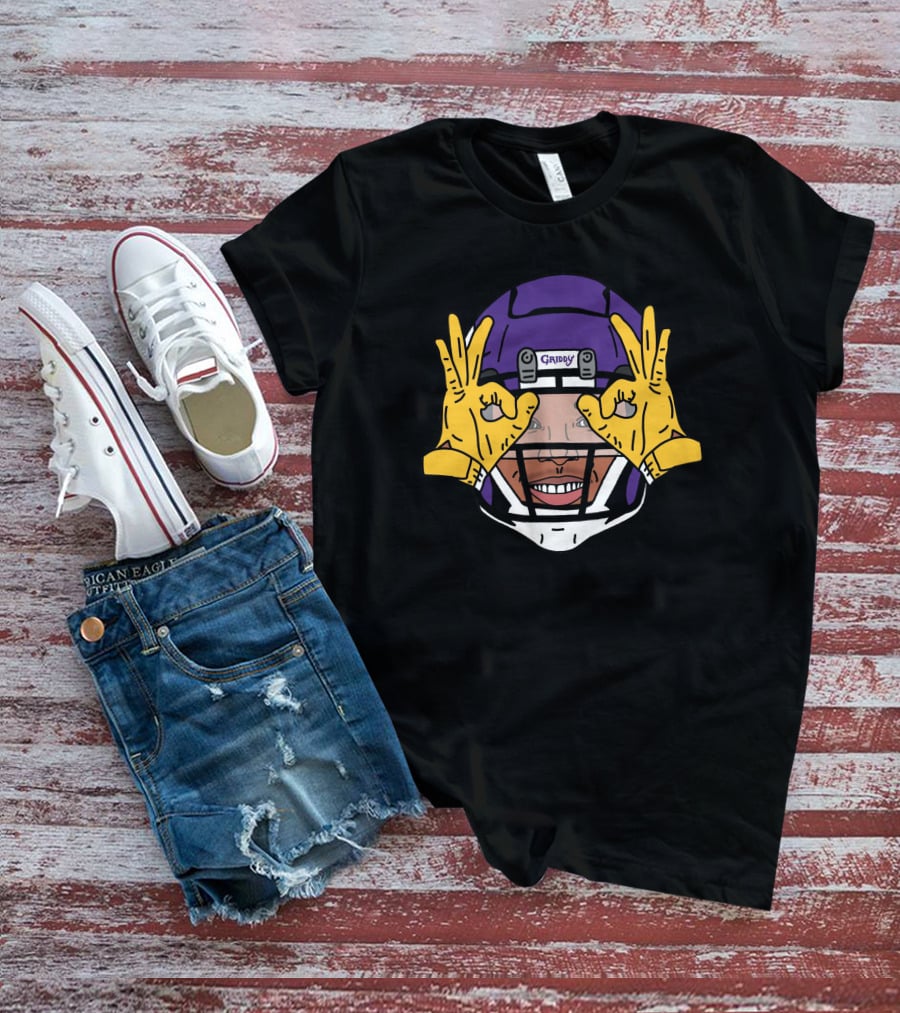Vikings Justin Jefferson Griddy Helmet Gesture T-Shirt