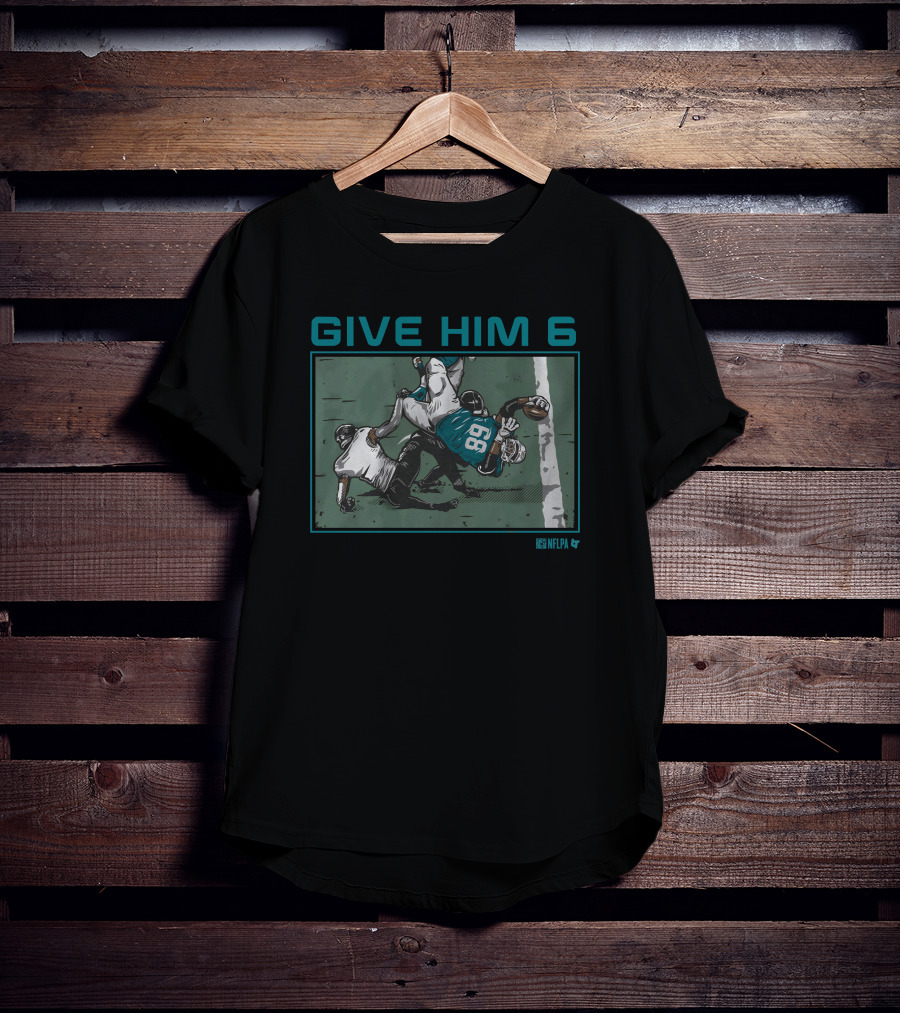 Give Him 6 Robert Hunt Football NFLPA T-Shirt
