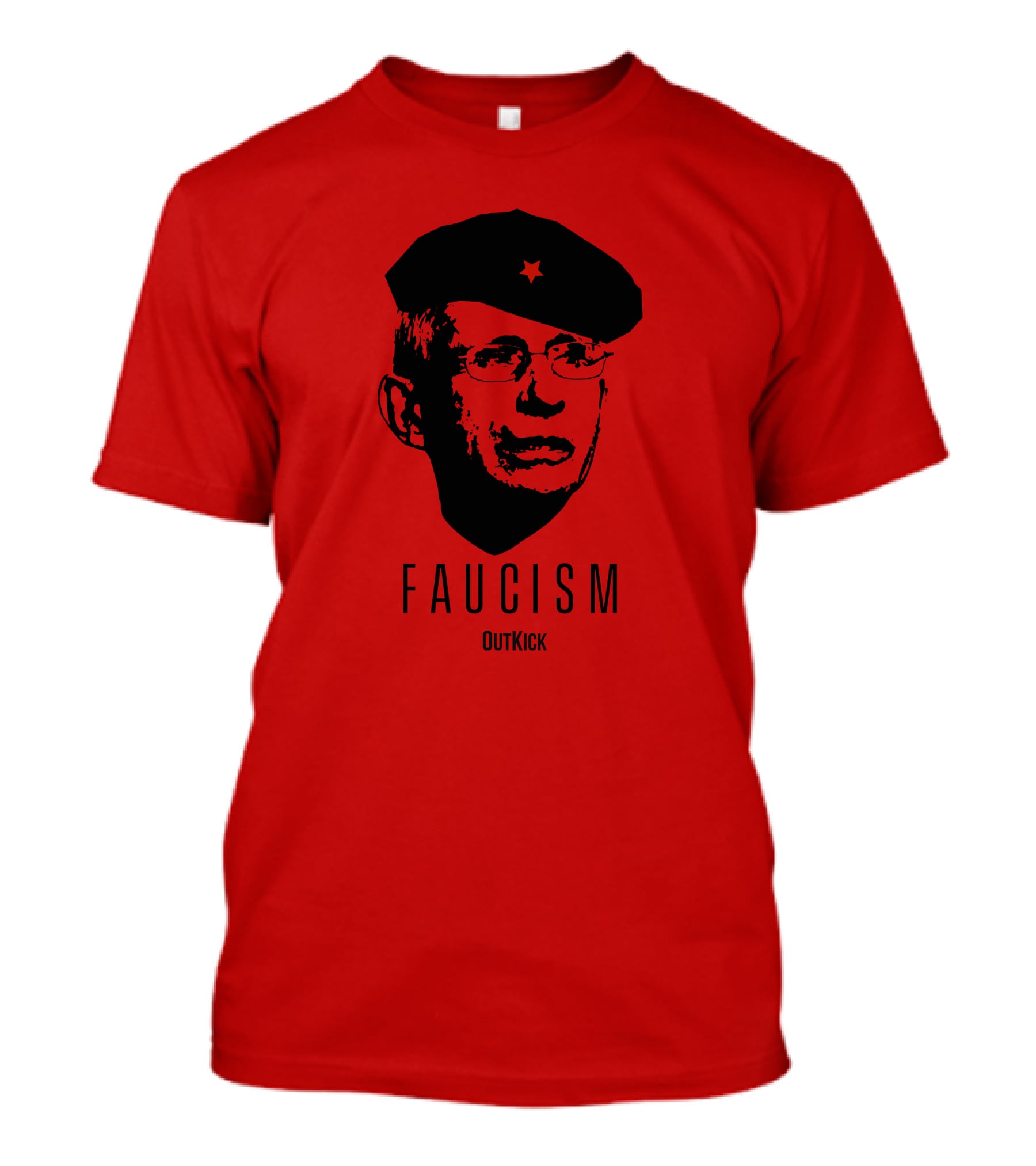 OutKick Merch Faucism Clay Travis Che Hat T-Shirt