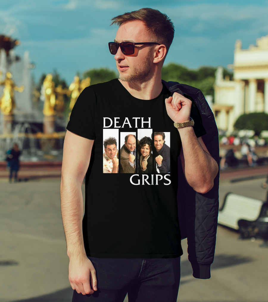 Death Grips Seinfeld Crossover Characters Fist Pose T-Shirt