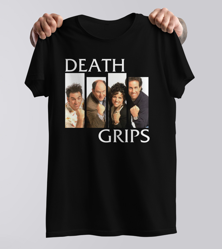 Death Grips Seinfeld Crossover Characters Fist Pose T-Shirt